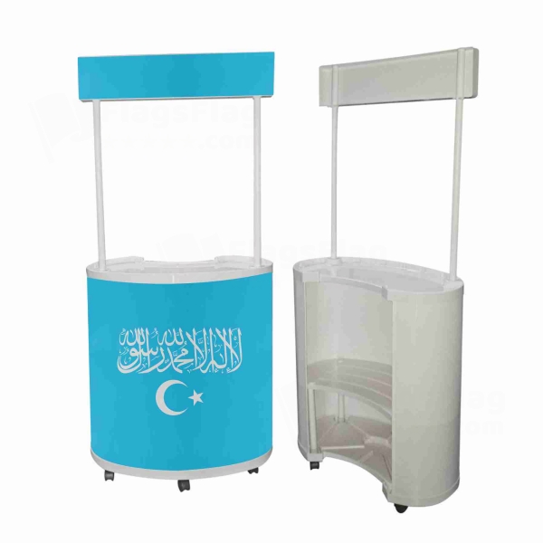 Islamic Republic Of East Turkestan Round Display Stand