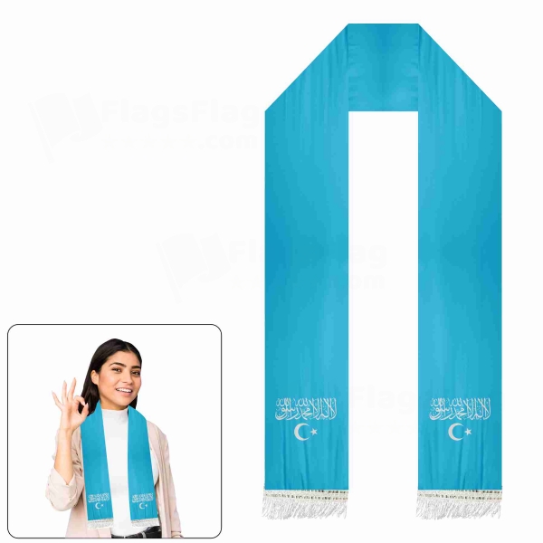 Islamic Republic Of East Turkestan Scarf Digital Printing