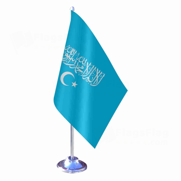 Islamic Republic Of East Turkestan Single Table Flag