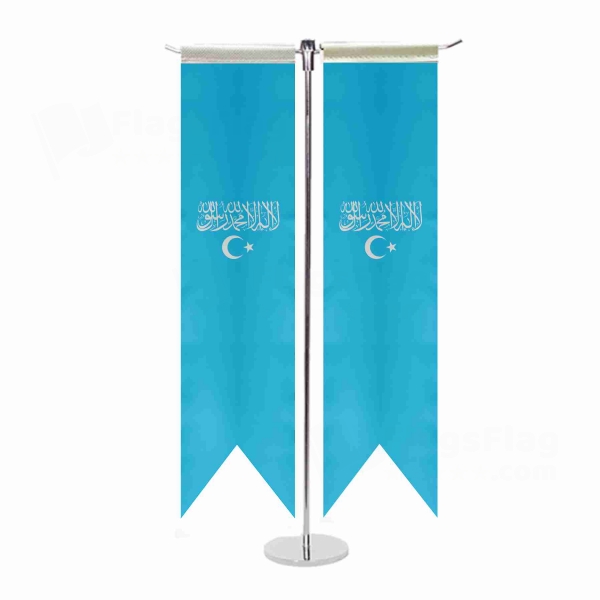 Islamic Republic Of East Turkestan T Table Flag
