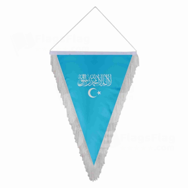 Islamic Republic Of East Turkestan Triangle Fringed Streamers