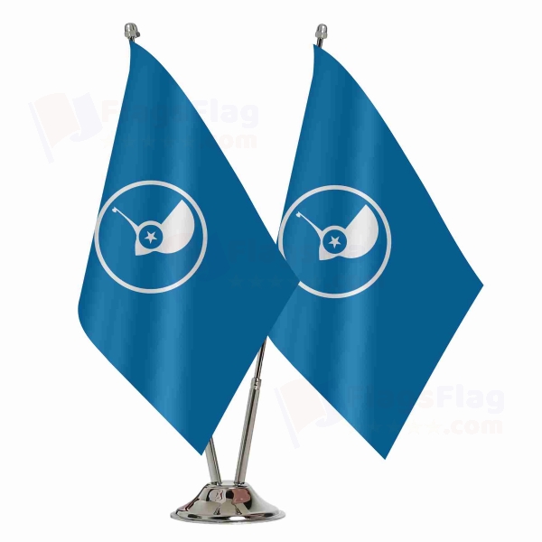 Island Of Yap Binary Table Flag