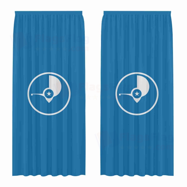 Island Of Yap Digital Printed Curtains