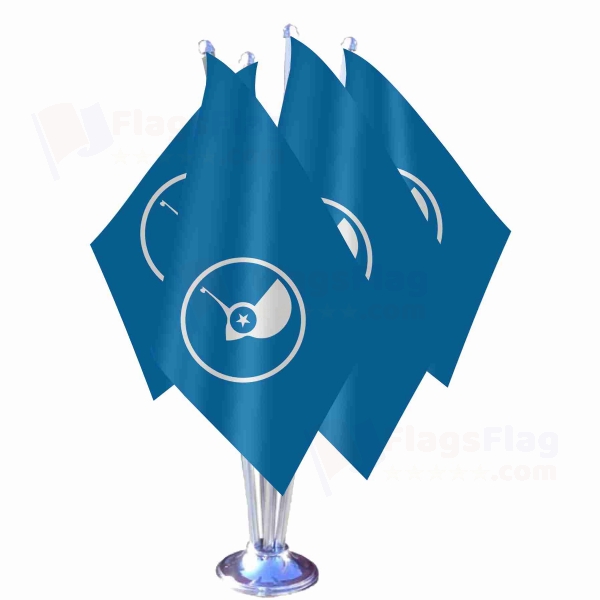 Island Of Yap Quadruple Table Flag