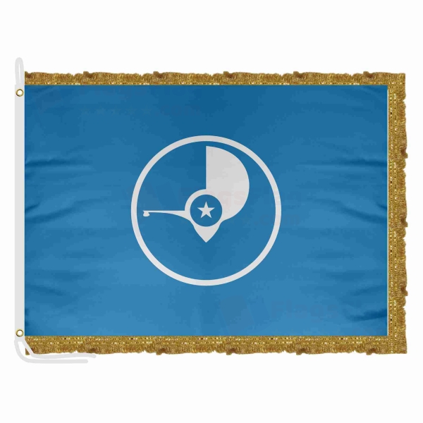 Island Of Yap Satin Office Flag