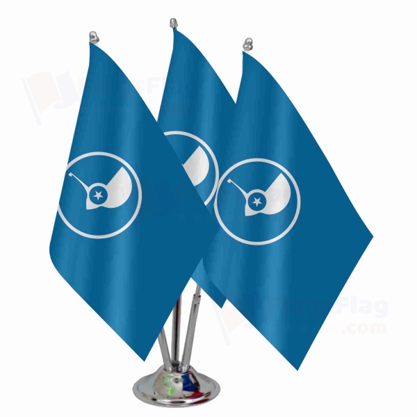 Island Of Yap Triple Table Flag