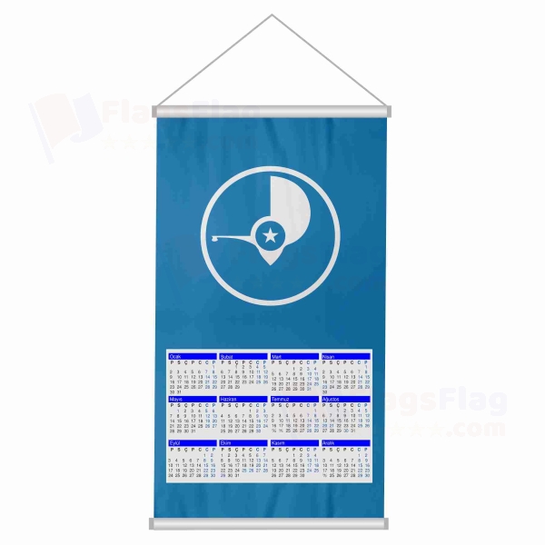 Island Of Yap Woven Fabric Digital Printing Calendar
