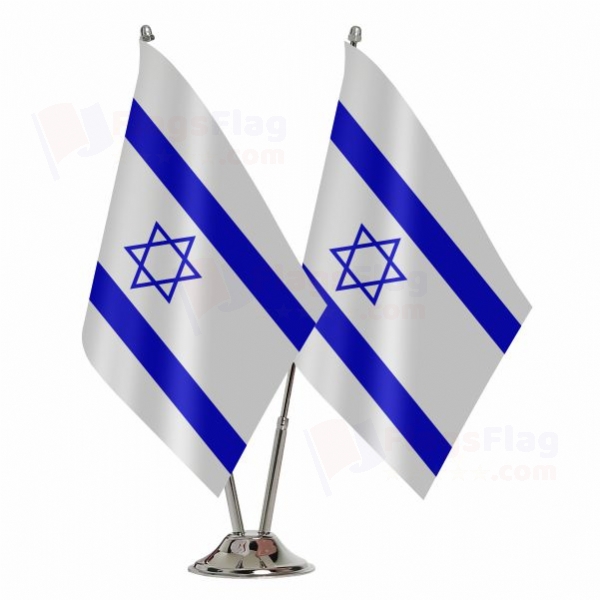 israel Binary Table Flag