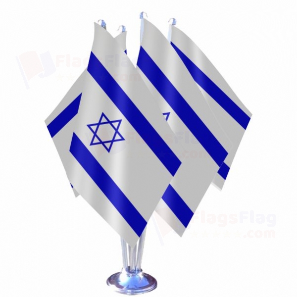 israel Quadruple Table Flag