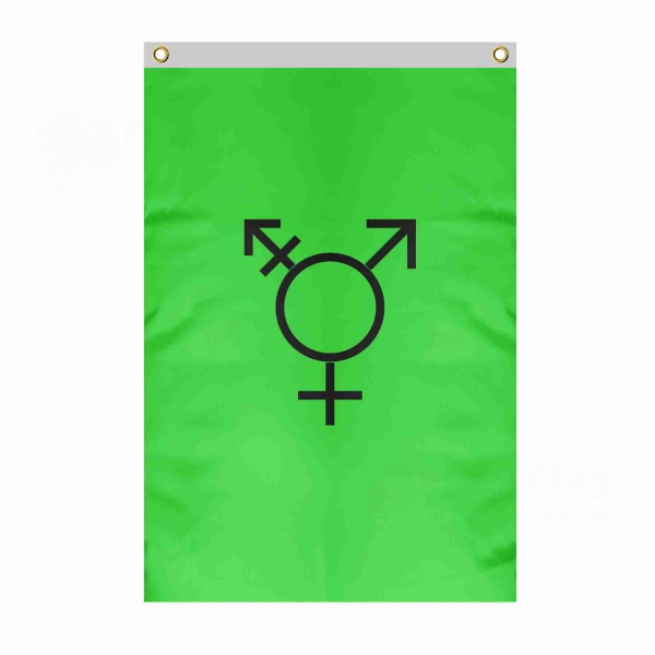 Israeli Transgender Large Size Flag Hanging on Building