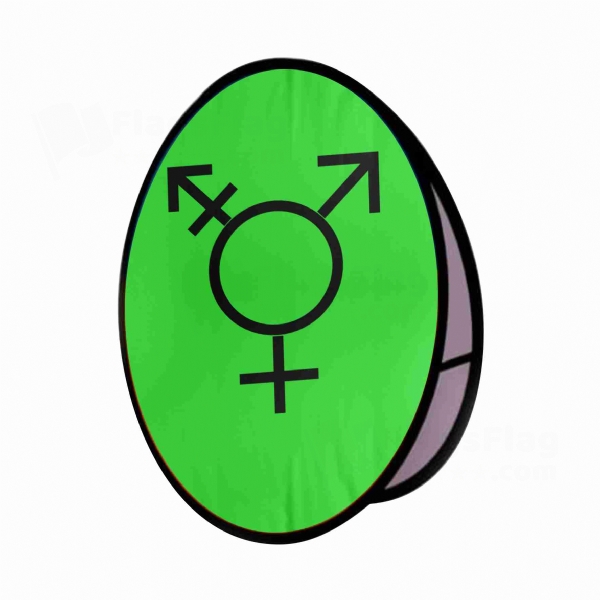 Israeli Transgender Round Cloth Banner Display Stands