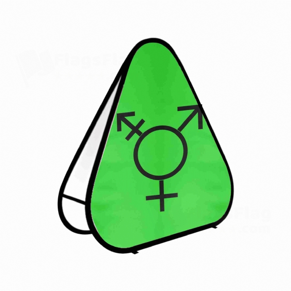 Israeli Transgender Triangle Fabric Banner Display Stands