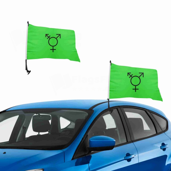 Israeli Transgender Vehicle Convoy Flag