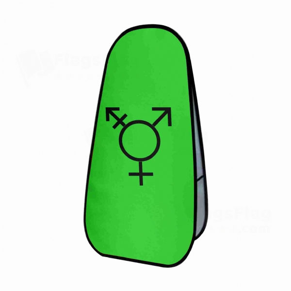 Israeli Transgender Vertical Cloth Banner Display Stands