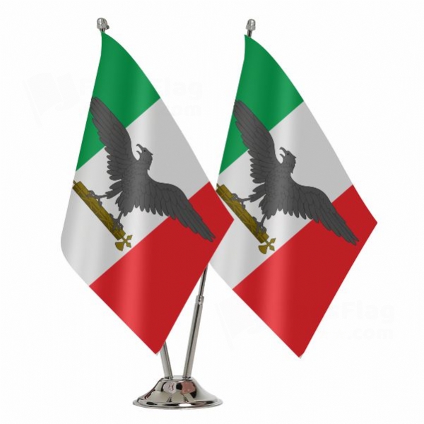 �talian Social Republic 2 Table Flags