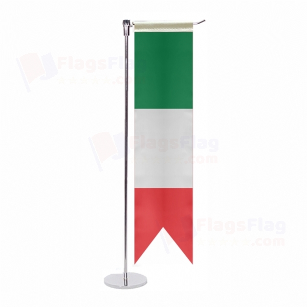 italy L Table Flag