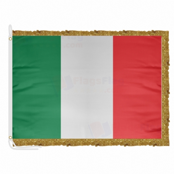 italy Satin Office Flag