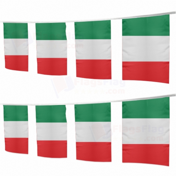 italy Square String Flags