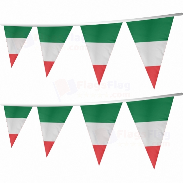 italy Stringed Triangle Flag