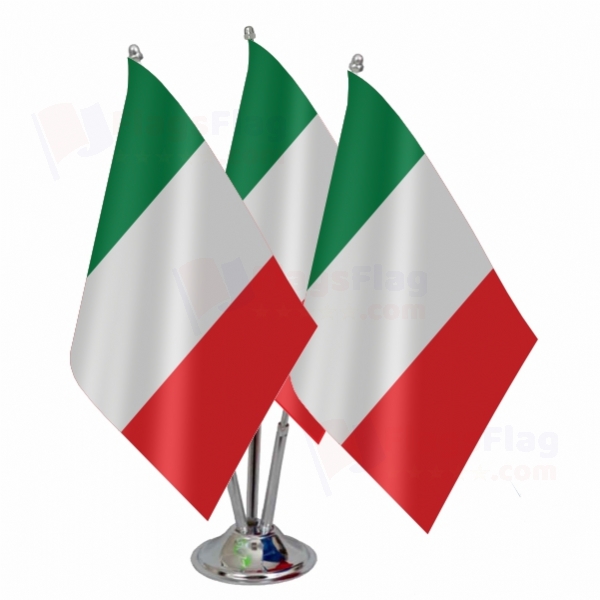 italy Triple Table Flag