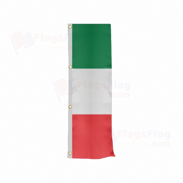 italy Vertically Raised Flags