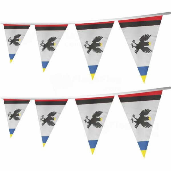 Ivano Frankivsk Oblast Stringed Triangle Flag