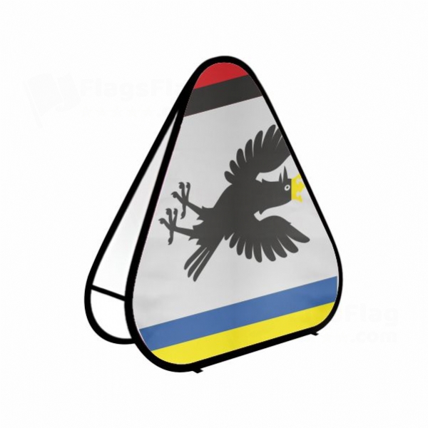 Ivano Frankivsk Oblast Triangle Fabric Banner Display Stands