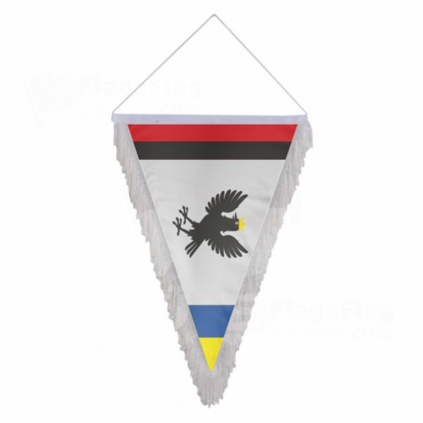 Ivano Frankivsk Oblast Triangle Fringed Streamers