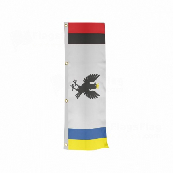 Ivano Frankivsk Oblast Vertically Raised Flags