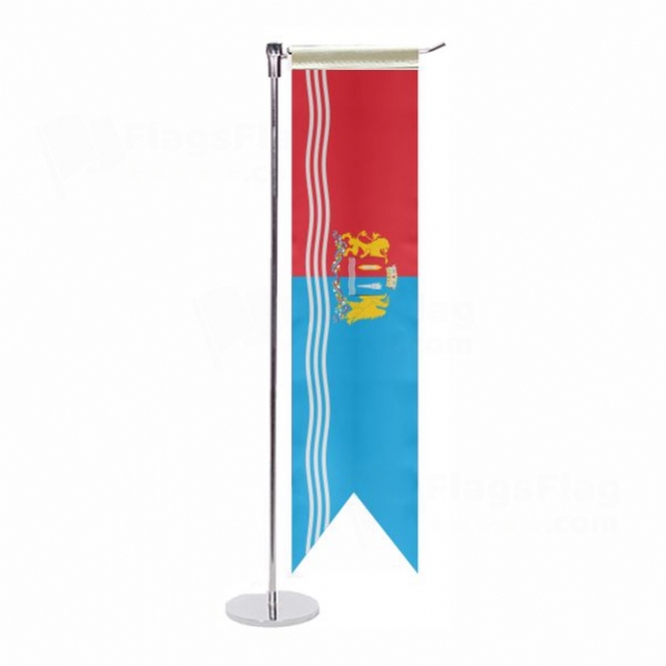 Ivanovo Oblast L Table Flag