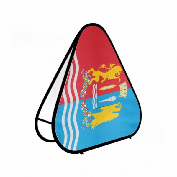 Ivanovo Oblast Triangle Fabric Banner Display Stands