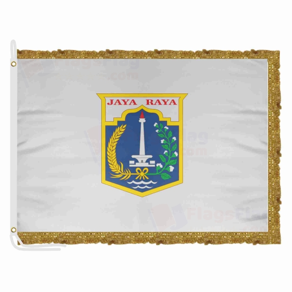 Jakarta Satin Office Flag