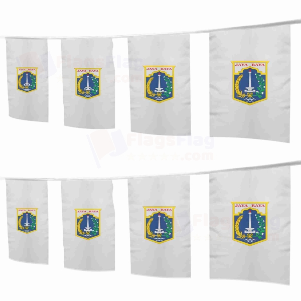Jakarta Square String Flags