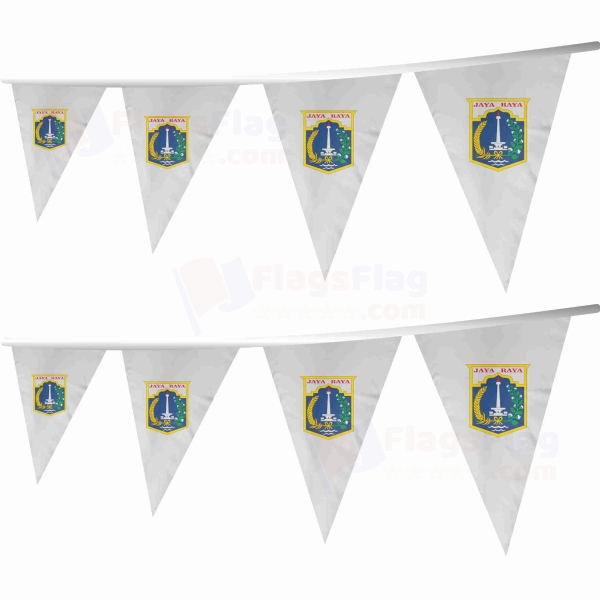 Jakarta Stringed Triangle Flag