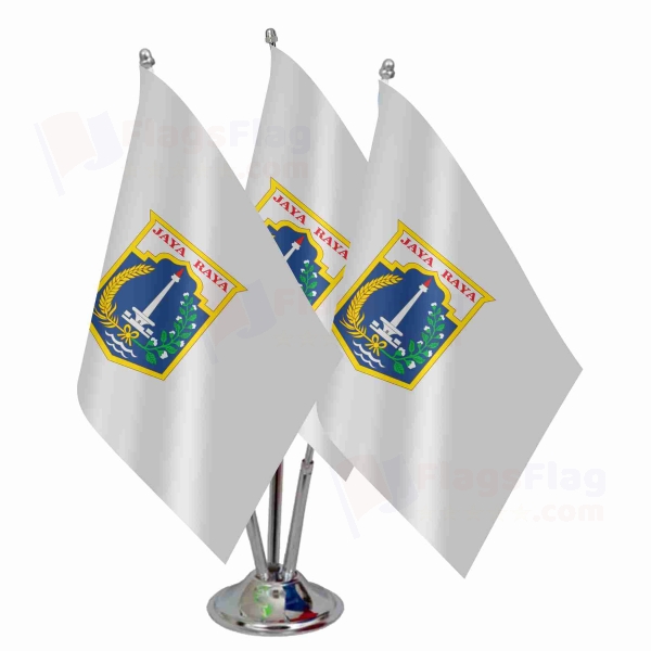 Jakarta Triple Table Flag