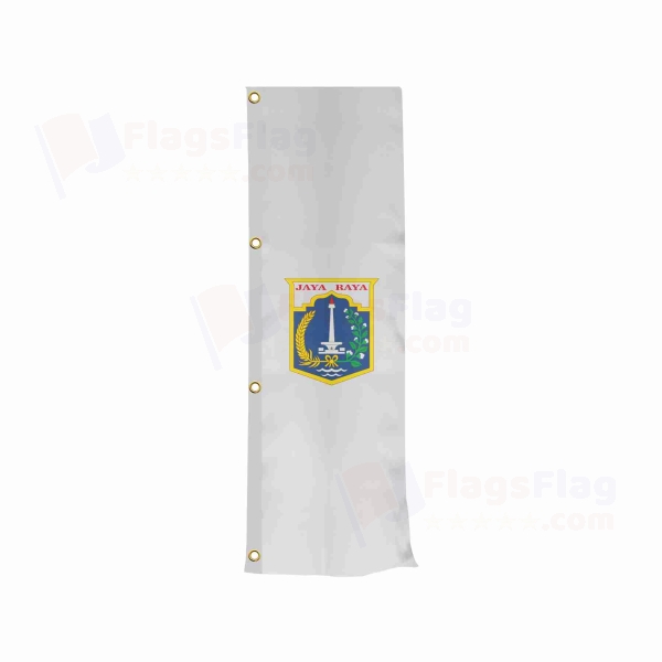 Jakarta Vertically Raised Flags