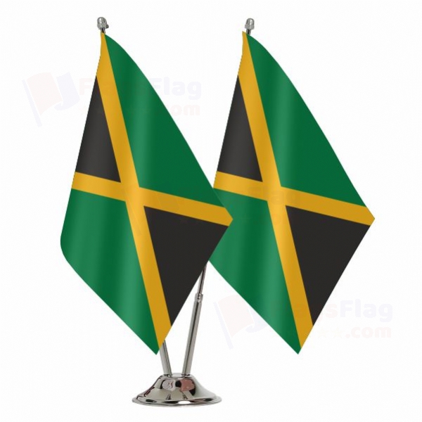 Jamaica 2 Table Flags