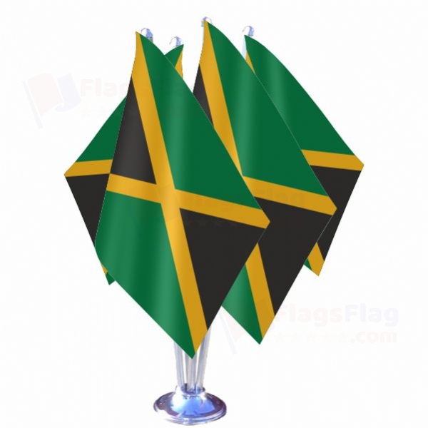 Jamaica Quadruple Table Flag