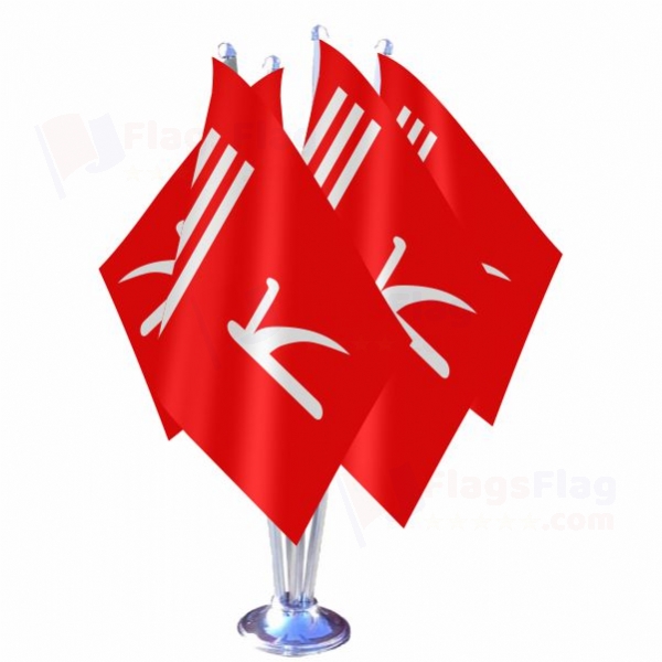 Jammu and Kashmir Quadruple Table Flag