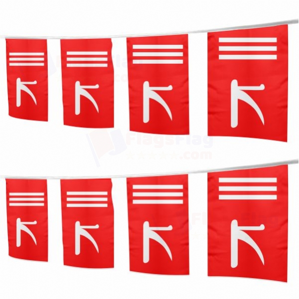 Jammu and Kashmir Square String Flags