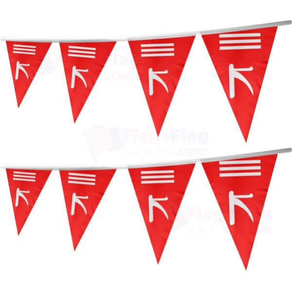 Jammu and Kashmir Stringed Triangle Flag