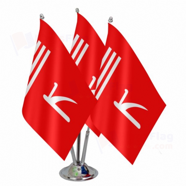 Jammu and Kashmir Triple Table Flag