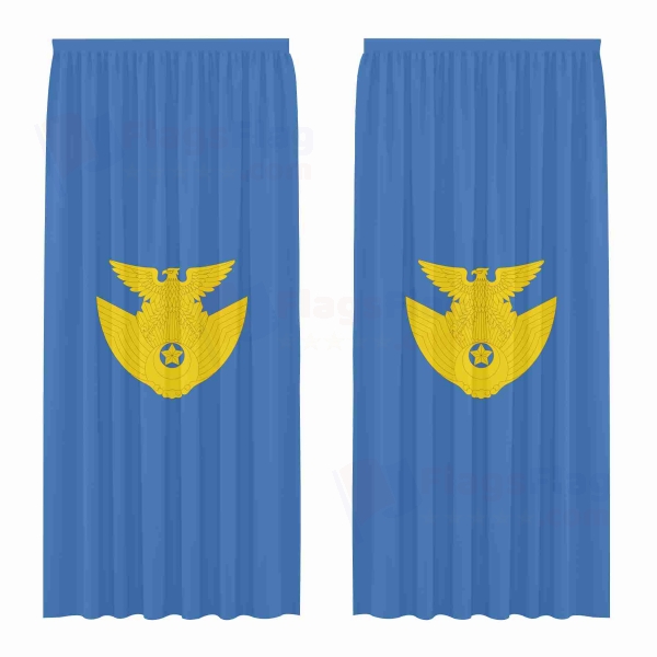 Japan Air Self Defense Force Digital Printed Curtains