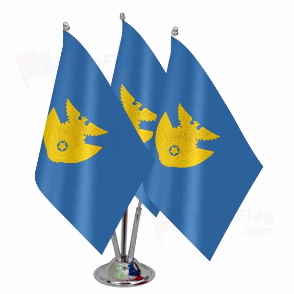 Japan Air Self Defense Force Triple Table Flag