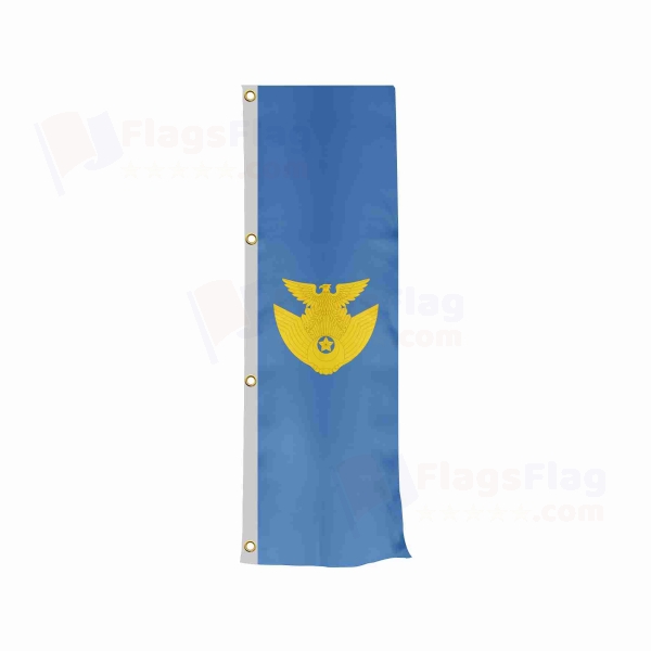 Japan Air Self Defense Force Vertically Raised Flags