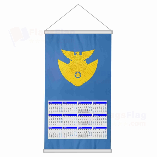 Japan Air Self Defense Force Woven Fabric Digital Printing Calendar