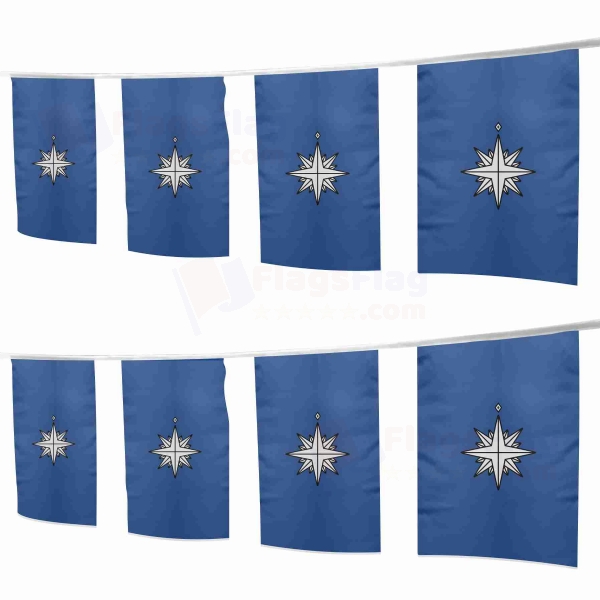 Japan Coast Guard Square String Flags