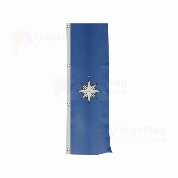 Japan Coast Guard Vertically Raised Flags