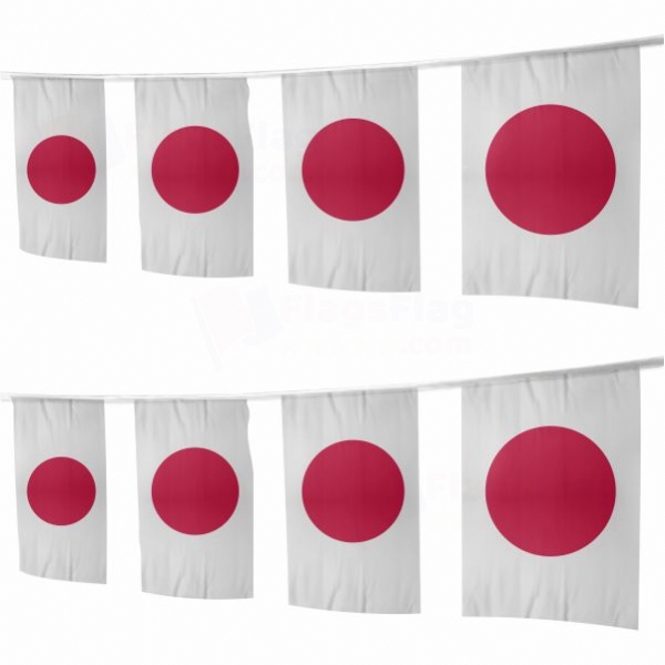 Japan Square String Flags