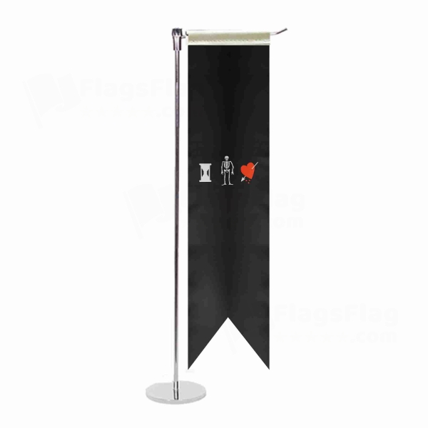 John Phillips Pirate L Table Flag